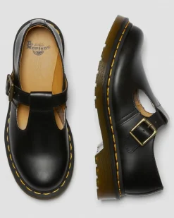Dr. Martens Originals|Shoes*Polley Smooth Leather Mary Janes in Black Black — Smooth Leather
