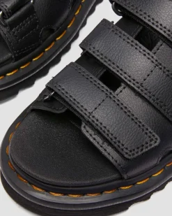Dr. Martens Mules|Slides*Raine Slide Athena leather sandals in Black BLACK — Athena