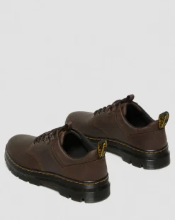Dr. Martens Shoes|Casual Boots*Reeder Crazy Horse Leather Utility Shoes in Dark Brown Dark Brown — Crazy Horse