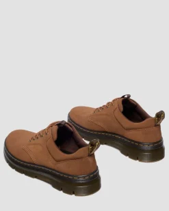 Dr. Martens Casual Boots|New And Featured*Reeder Greasy Suede Utility Shoes in Desert Brown DESERT BROWN — Greasy Suede