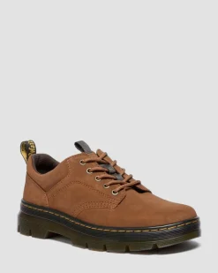Dr. Martens Casual Boots|New And Featured*Reeder Greasy Suede Utility Shoes in Desert Brown DESERT BROWN — Greasy Suede