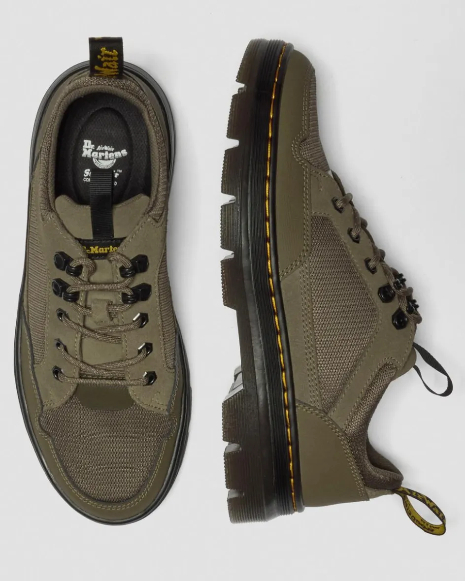Dr. Martens Shoes|New And Featured*Reeder Mk.02 Canvas & Genix Nappa Utility Shoes in Dms Olive DMS OLIVE — Spacer Mesh+Eh Suede