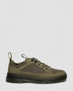 Dr. Martens Shoes|New And Featured*Reeder Mk.02 Canvas & Genix Nappa Utility Shoes in Dms Olive DMS OLIVE — Spacer Mesh+Eh Suede