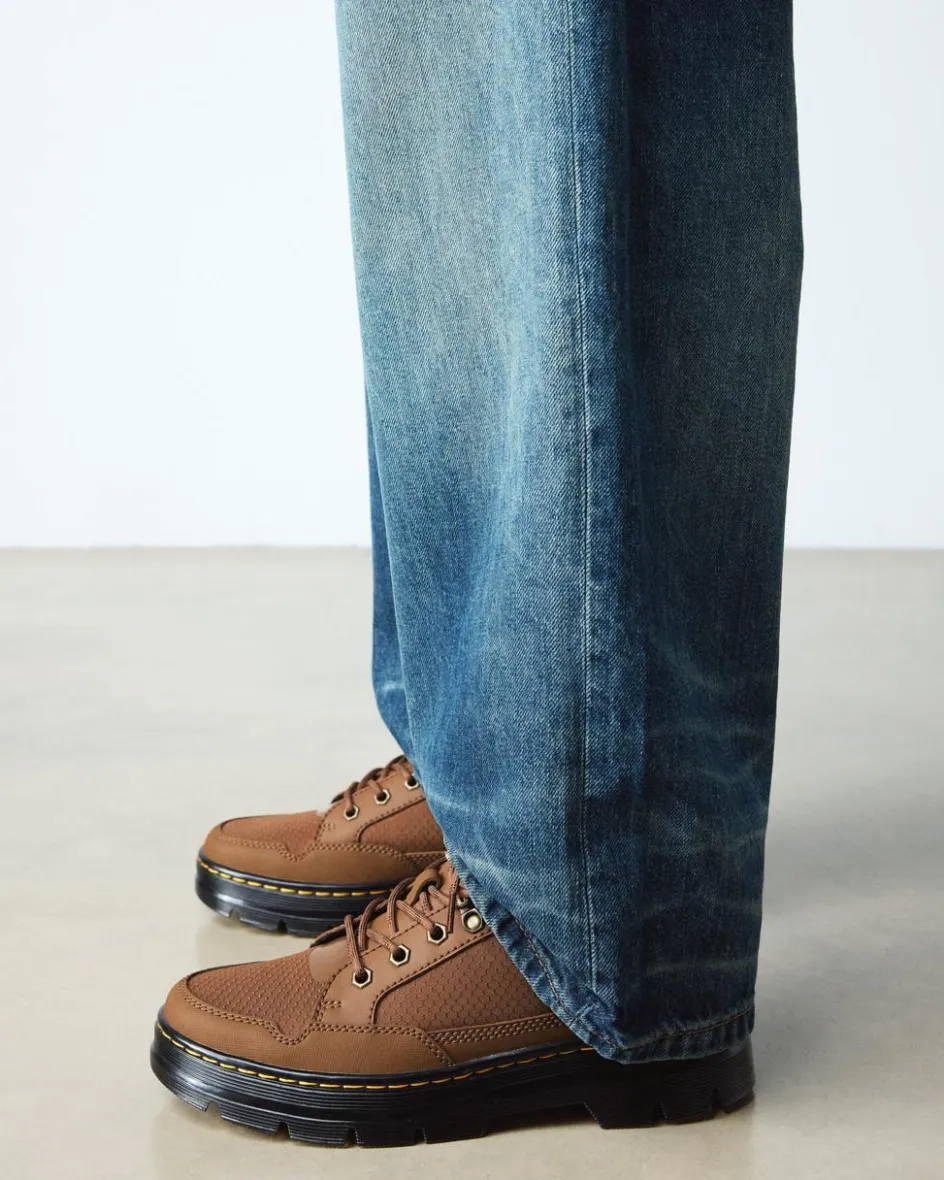 Dr. Martens Shoes|New And Featured*Reeder MK.02 Canvas & Leather Utility Shoes in SEPIA BROWN