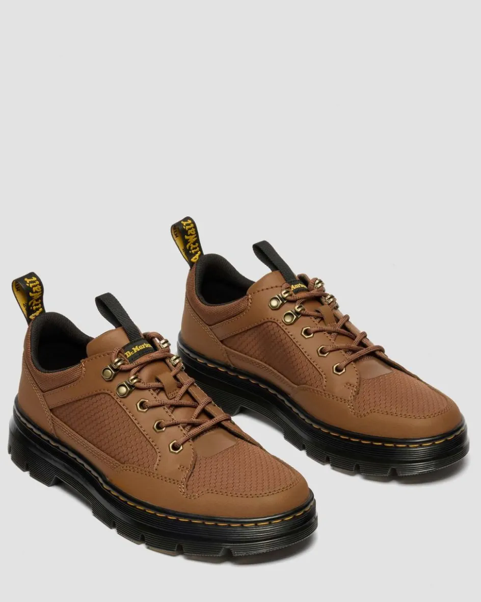Dr. Martens Shoes|New And Featured*Reeder MK.02 Canvas & Leather Utility Shoes in SEPIA BROWN