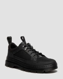 Dr. Martens Shoes|New And Featured*Reeder MK.02 Canvas & Leather Utility Shoes in BLACK