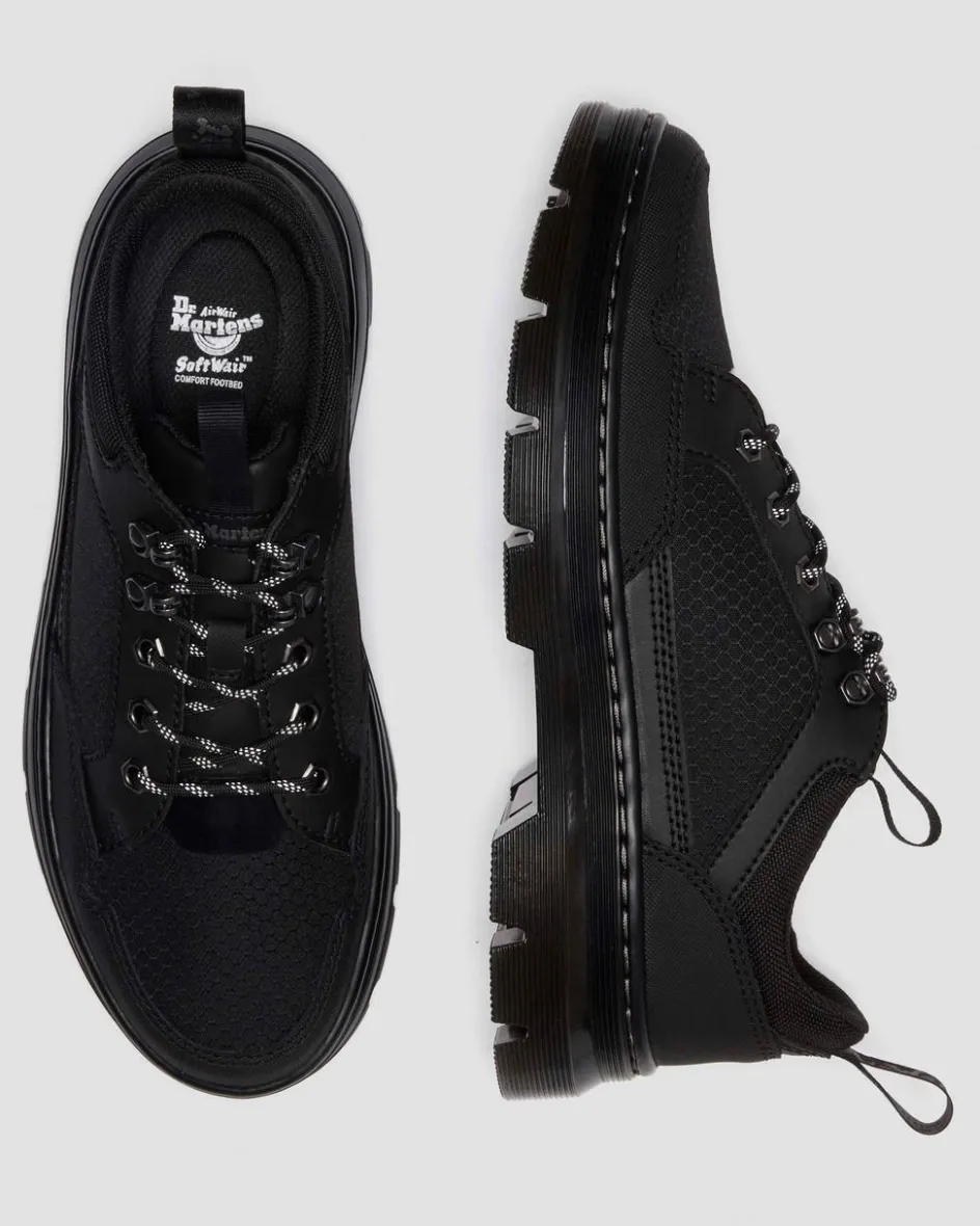 Dr. Martens Shoes|New And Featured*Reeder MK.02 Canvas & Leather Utility Shoes in BLACK
