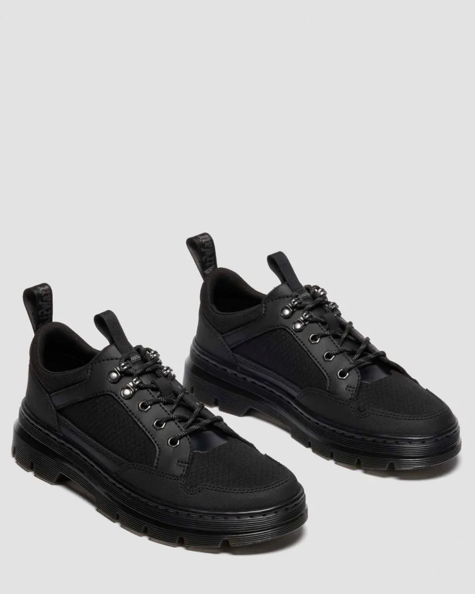 Dr. Martens Shoes|New And Featured*Reeder MK.02 Canvas & Leather Utility Shoes in BLACK
