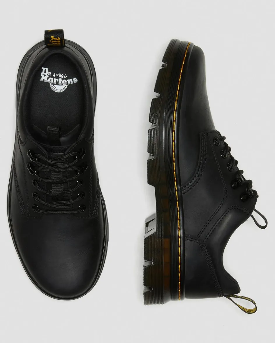 Dr. Martens Shoes|New And Featured*Reeder Wyoming Leather Utility Shoes in Black Black — Wyoming