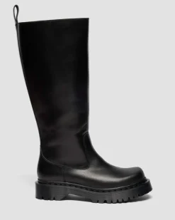 Dr. Martens Platform Boots|New And Featured*Rejena Hi Old Harness Leather Boots in Black Black — Old Harness