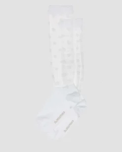 Dr. Martens Socks|New And Featured*Short Heart Mesh Organic Cotton Blend Socks in White WHITE — Organic Cotton Blend+Mesh