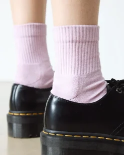 Dr. Martens Socks|New And Featured*Short Tie Dye Organic Cotton Blend Socks in Dusty Rose Dusty Rose — Organic Cotton Blend