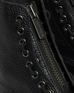 Dr. Martens New And Featured|New And Featured*Sinclair Milled Nappa Leather Platform Boots in Black Milled Nappa BLACK MILLED NAPPA — Milled Nappa