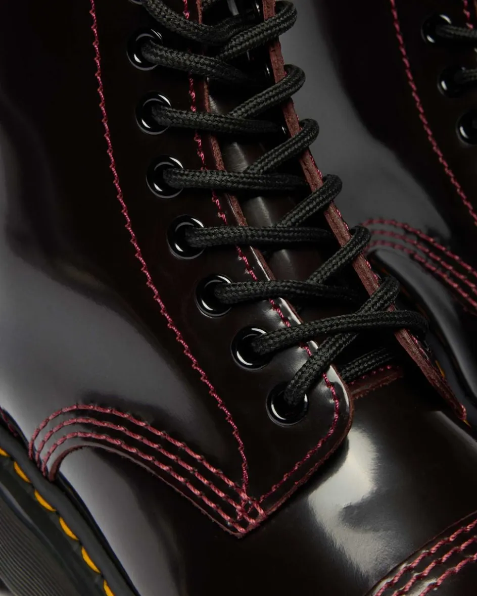 Dr. Martens Platform Boots|Boots*Sinclair Women's Arcadia Leather Platform Boots in Cherry Red Arcadia Cherry Red Arcadia — Arcadia