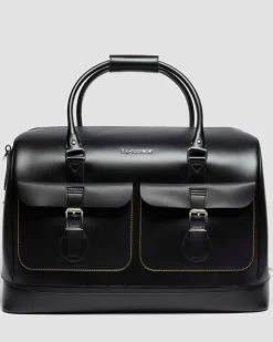 Dr. Martens Accessories|Accessories*Smooth Leather Weekender Bag in Black Black — Kiev & Smooth