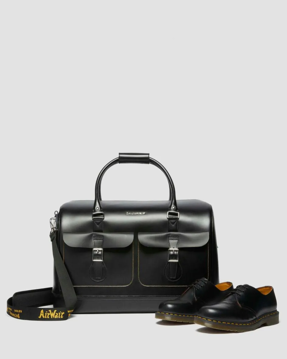 Dr. Martens Accessories|Accessories*Smooth Leather Weekender Bag in Black Black — Kiev & Smooth