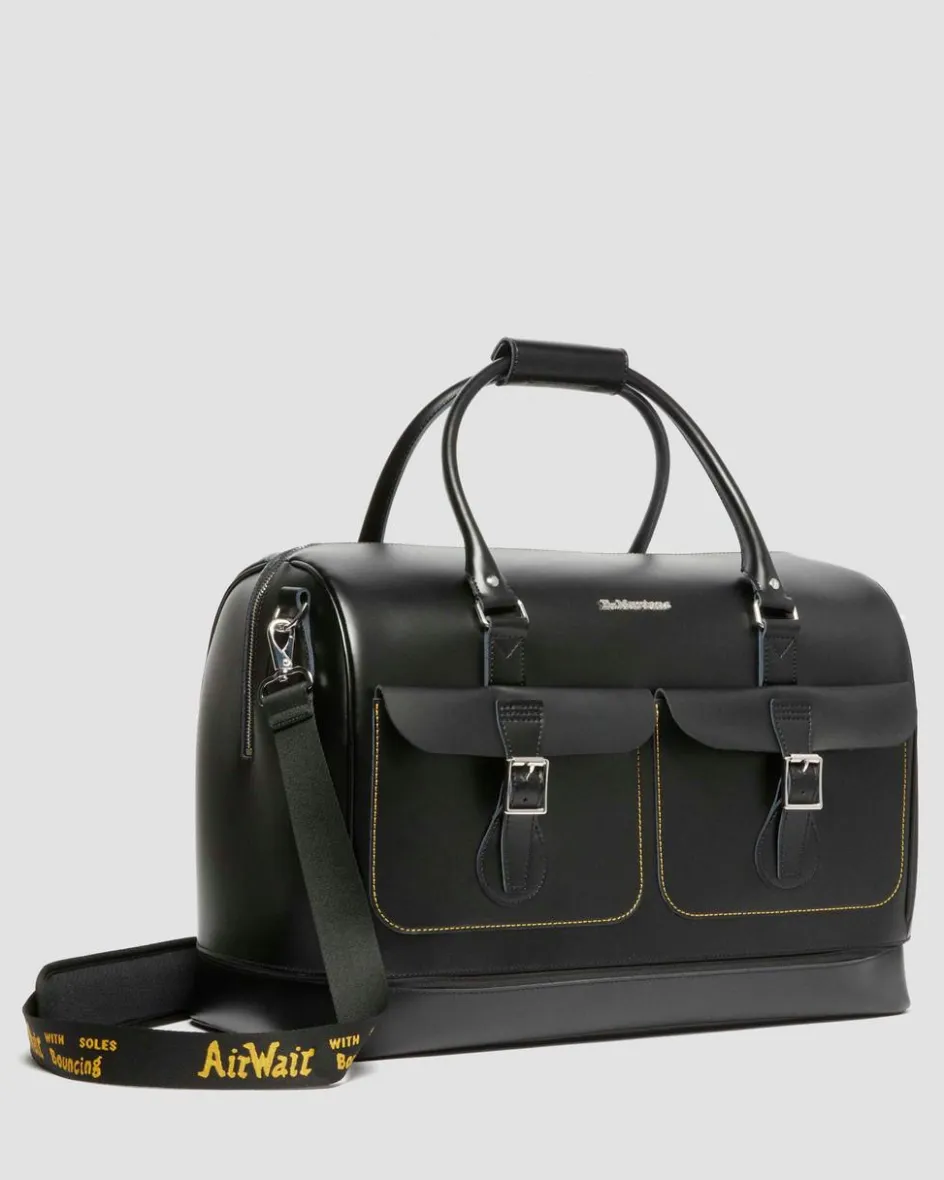 Dr. Martens Accessories|Accessories*Smooth Leather Weekender Bag in Black Black — Kiev & Smooth