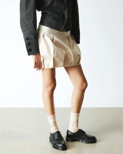 Dr. Martens Last Chance Styles|Last Chance Styles*Soundwaves Cotton Blend Socks in Cloud Cream Cloud Cream+Multi
