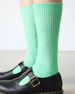 Dr. Martens Socks|New And Featured*Tie Dye Organic Cotton Blend Socks in Fresh Green Fresh Green — Organic Cotton Blend