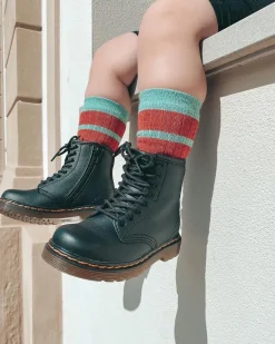 Dr. Martens Toddler & 2-4 Years*Toddler 1460 Softy T Leather Lace Up Boots in Black Black — Softy T