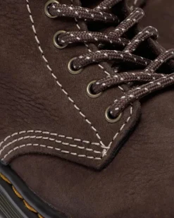 Dr. Martens New And Featured|Toddler & 2-4 Years*Toddler 1460 Tumbled Nubuck Boots in Dark Brown Dark Brown — Tumbled Nubuck