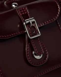 Dr. Martens New And Featured|Accessories*Top Handle Rub Off Leather Bag in Red Red — Oxford Rub Off