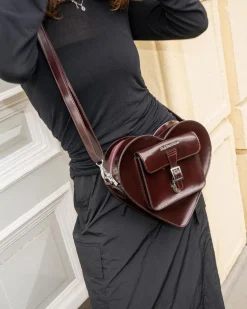 Dr. Martens Accessories|Accessories*Vegan Heart Shaped Backpack in Cherry Red Arcadia Cherry Red Arcadia — Oxford Rub Off