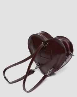 Dr. Martens Accessories|Accessories*Vegan Heart Shaped Backpack in Cherry Red Arcadia Cherry Red Arcadia — Oxford Rub Off