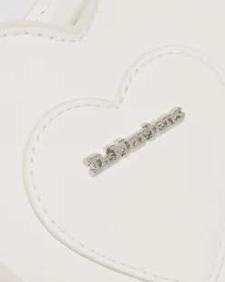 Dr. Martens Last Chance Styles|Last Chance Styles*Vegan Mini Heart Shaped Bag in White White — Kemble Pu