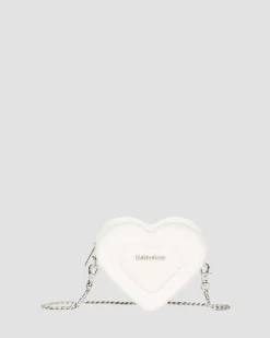 Dr. Martens Last Chance Styles|Last Chance Styles*Vegan Mini Heart Shaped Bag in White White — Kemble Pu