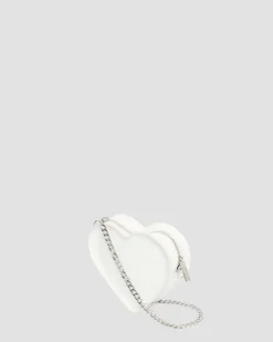 Dr. Martens Last Chance Styles|Last Chance Styles*Vegan Mini Heart Shaped Bag in White White — Kemble Pu
