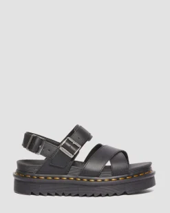 Dr. Martens Mother'S Day Gifts|Spring Sandals*Voss II Athena Leather Strap Sandals in Black BLACK — Athena