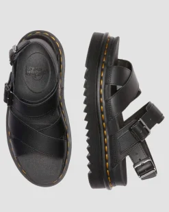 Dr. Martens Mother'S Day Gifts|Spring Sandals*Voss II Athena Leather Strap Sandals in Black BLACK — Athena