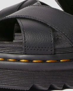 Dr. Martens Mother'S Day Gifts|Spring Sandals*Voss II Athena Leather Strap Sandals in Black BLACK — Athena