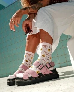 Dr. Martens Sandals|New And Featured*Voss II Athena Leather Strap Sandals in Dusty Rose DUSTY ROSE — Athena