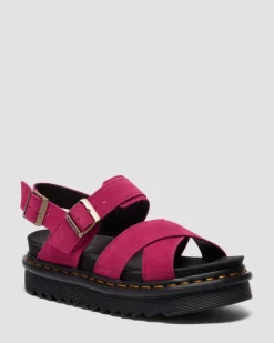 Dr. Martens Last Chance Styles*VOSS II SUEDE SANDALS Greasy Suede