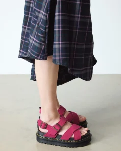 Dr. Martens Last Chance Styles*VOSS II SUEDE SANDALS Greasy Suede