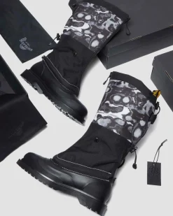 Dr. Martens Winter Boots|Last Chance Styles*14xx Removable Gaiters Sub Boots in Black Black+White