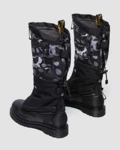 Dr. Martens Winter Boots|Last Chance Styles*14xx Removable Gaiters Sub Boots in Black Black+White