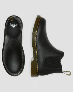 Dr. Martens Youth & 8-14 Years*Youth 2976 Softy T Leather Chelsea Boots in Black Black — Softy T