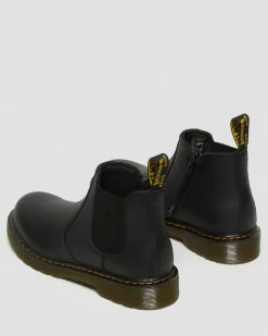 Dr. Martens Youth & 8-14 Years*Youth 2976 Softy T Leather Chelsea Boots in Black Black — Softy T