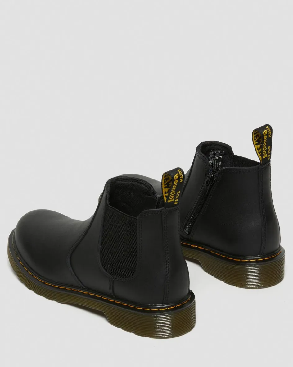 Dr. Martens Youth & 8-14 Years*Youth 2976 Softy T Leather Chelsea Boots in Black Black — Softy T