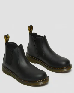 Dr. Martens Youth & 8-14 Years*Youth 2976 Softy T Leather Chelsea Boots in Black Black — Softy T