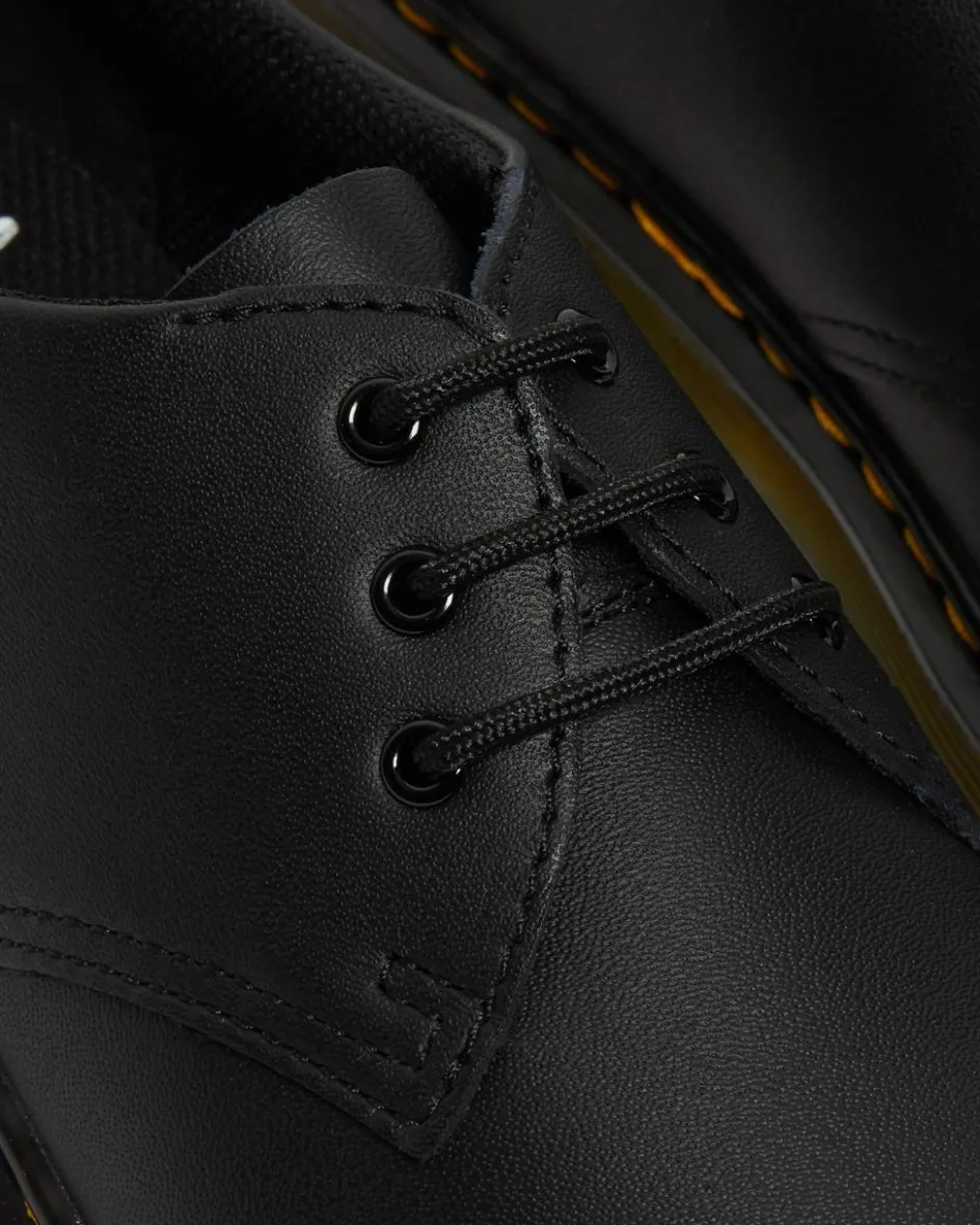 Dr. Martens Youth & 8-14 Years*Youth 1461 Softy T Leather Shoes in Black Black — Softy T