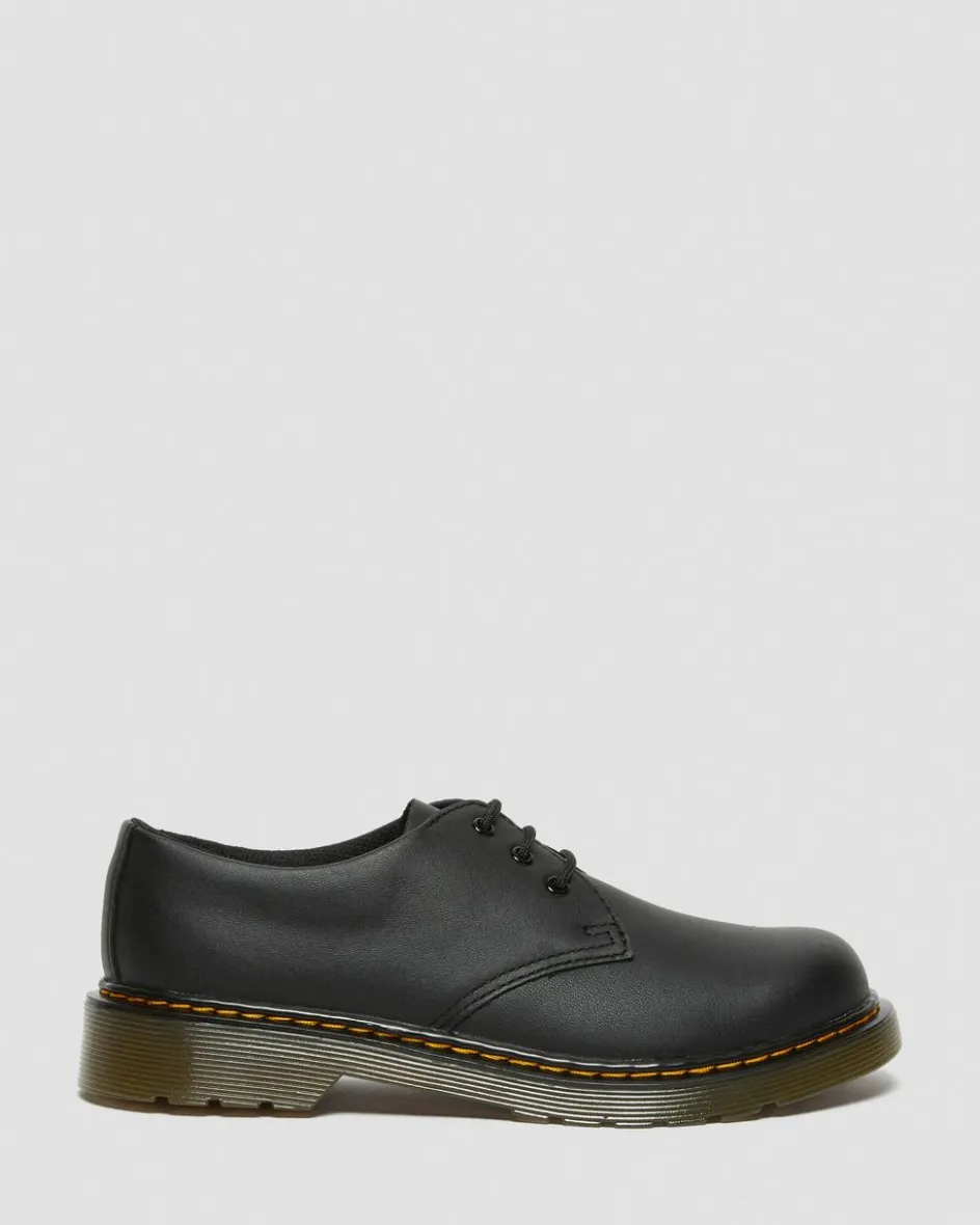 Dr. Martens Youth & 8-14 Years*Youth 1461 Softy T Leather Shoes in Black Black — Softy T