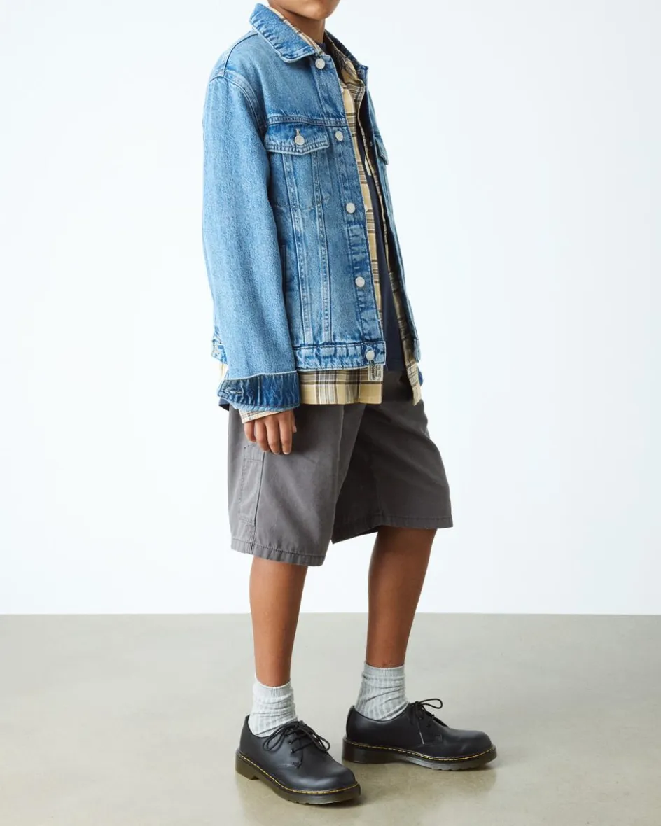 Dr. Martens Youth & 8-14 Years*Youth 1461 Softy T Leather Shoes in Black Black — Softy T