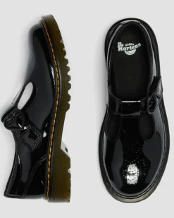 Dr. Martens Youth & 8-14 Years|New And Featured*Youth Polly II Heart Patent Leather Shoes Patent Lamper