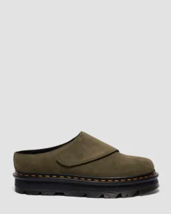 Dr. Martens Last Chance Styles|Last Chance Styles*Zebzag Anywair Suede Mules in Olive Olive — Bronx Suede