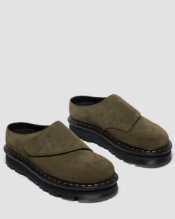 Dr. Martens Last Chance Styles|Last Chance Styles*Zebzag Anywair Suede Mules in Olive Olive — Bronx Suede