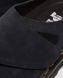 Dr. Martens Mules|Shoes*Zebzag Anywair Suede Mules in Black Black — Bronx Suede